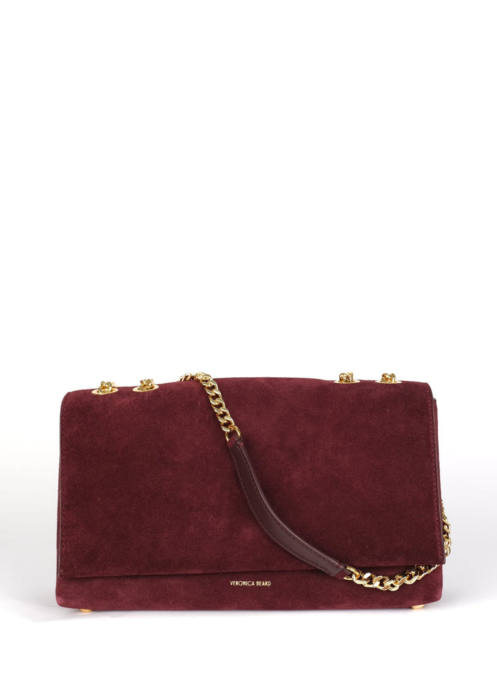 Veronica Beard Suede Wedge Shoulder Bag