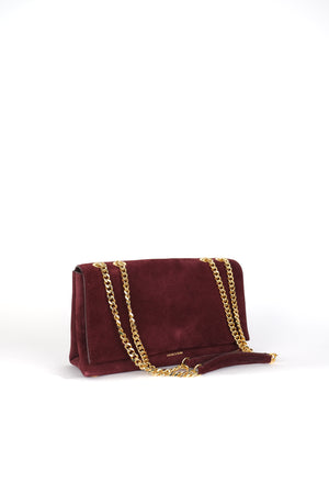 Veronica Beard Suede Wedge Shoulder Bag