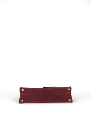 Veronica Beard Suede Wedge Shoulder Bag
