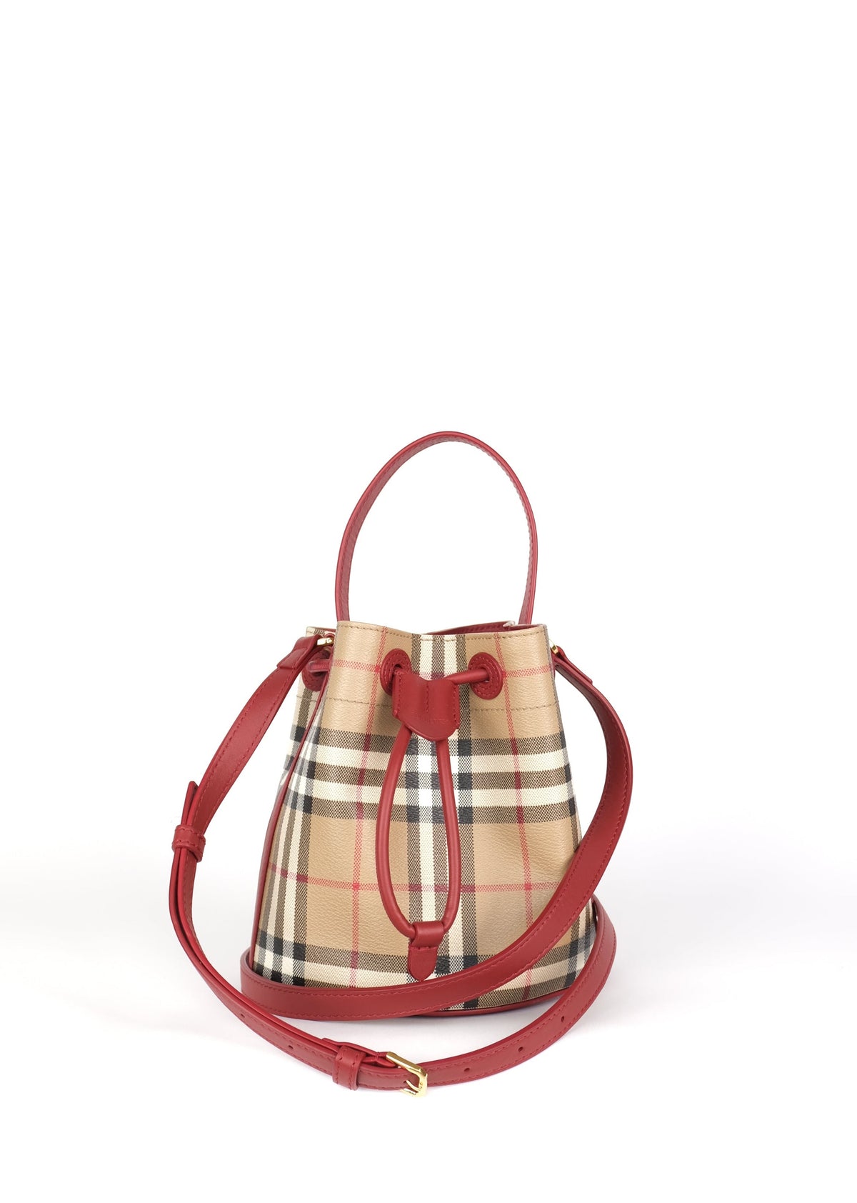 Burberry Mini Check Bucket Bag