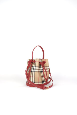 Burberry Mini Check Bucket Bag