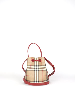 Burberry Mini Check Bucket Bag