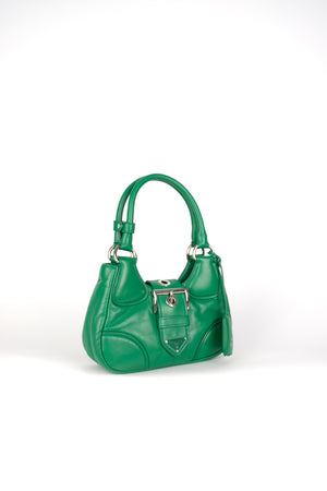 Prada Re-Edition 2002 Moon Bag Nappa Padded Leather In Mango Green