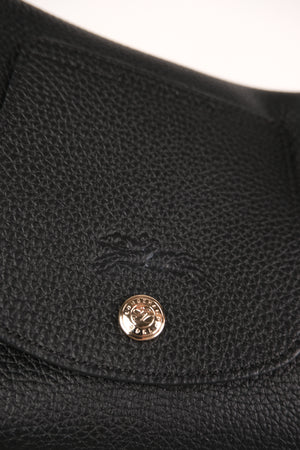 Longchamp Le Cadence Black Leather Shoulder Bag