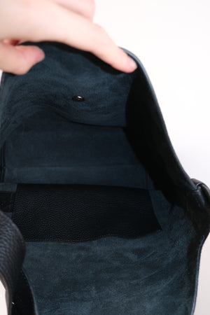 Longchamp Le Cadence Black Leather Shoulder Bag