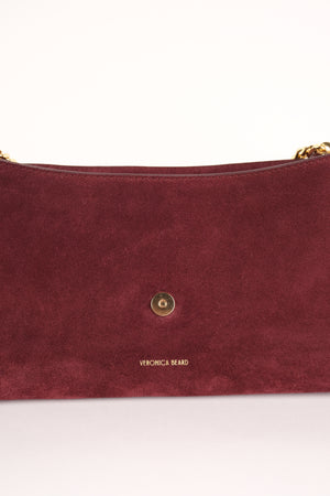 Veronica Beard Suede Wedge Shoulder Bag