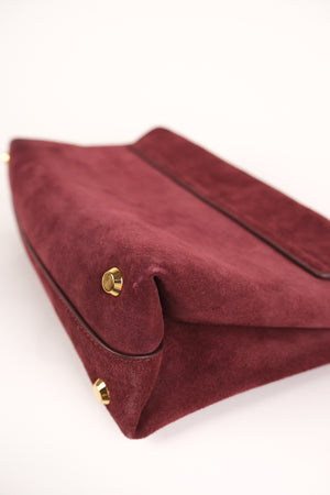 Veronica Beard Suede Wedge Shoulder Bag