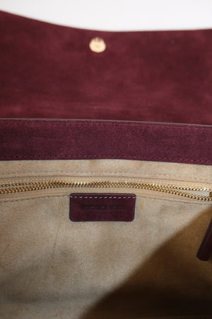 Veronica Beard Suede Wedge Shoulder Bag
