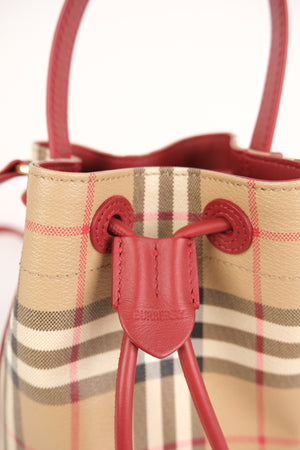 Burberry Mini Check Bucket Bag